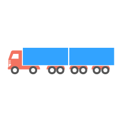 pictogramme double remorque